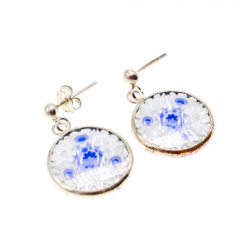 Sky Jewelry Серебряные серьги с агатом   Волшебство