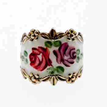 Sky Jewelry Винтажное серебряное кольцо с эмалью