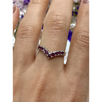 Sky Jewelry Серебряное кольцо с розовым топазом  Тайна