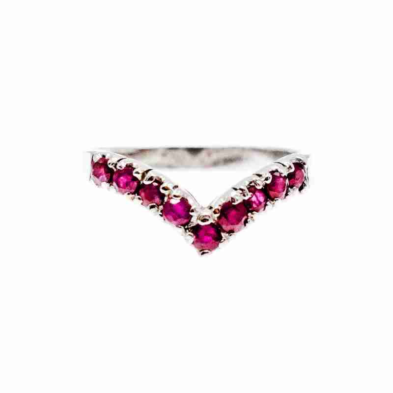Sky Jewelry Серебряное кольцо с розовым топазом  Тайна