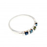 Sky Jewelry Серебряное кольцо с топазом хризолитом и шпинелью