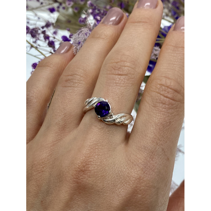 Sky Jewelry Серебряное кольцо с турмалином  Сияние