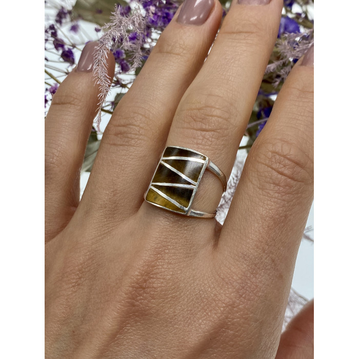 Sky Jewelry Серебряное кольцо со вставками из эмали  Винтаж