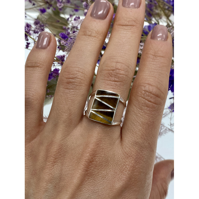 Sky Jewelry Серебряное кольцо со вставками из эмали  Винтаж