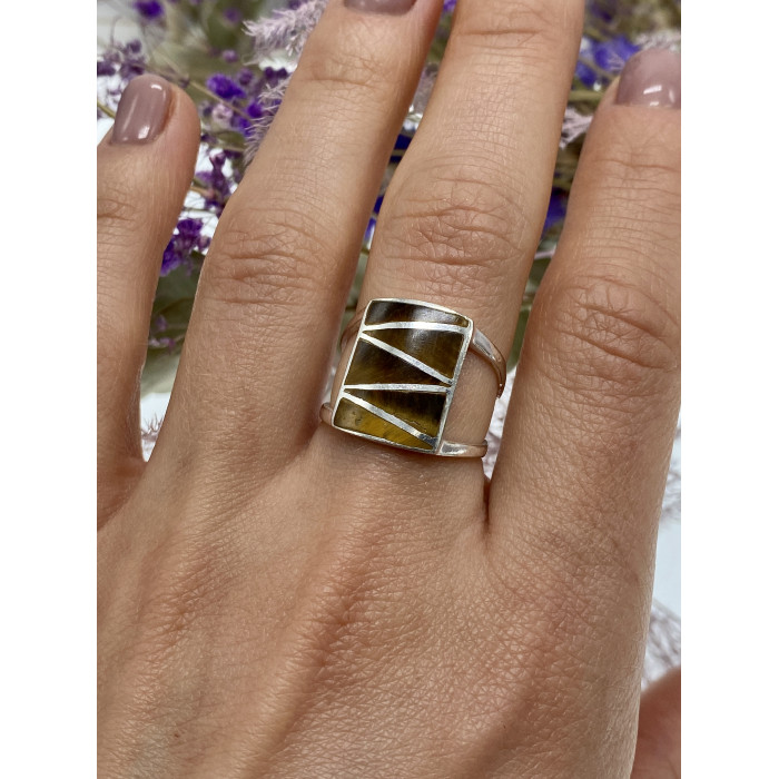 Sky Jewelry Серебряное кольцо со вставками из эмали  Винтаж