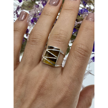 Sky Jewelry Серебряное кольцо со вставками из эмали  Винтаж