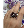 Sky Jewelry Серебряное кольцо с гранатом   Гранатовое счастье