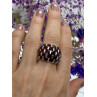 Sky Jewelry Серебряное кольцо с гранатом   Гранатовое счастье