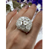 Sky Jewelry Серебряное кольцо с перламутром   Перламутровые цветы