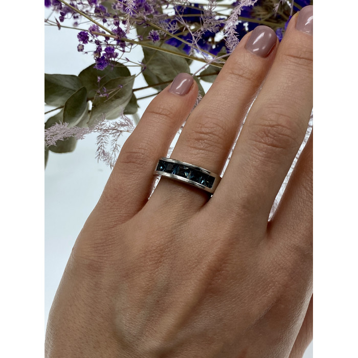 Sky Jewelry Серебряное кольцо с камнями шпинель  Фантастика