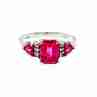 Sky Jewelry Серебряное кольцо с розовым топазом  Нежность