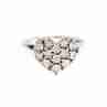 Sky Jewelry Серебряное кольцо с сапфирами  Сердце