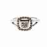 Sky Jewelry Серебряное кольцо с белыми сапфирами Классика
