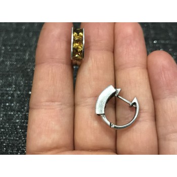 Sky Jewelry Серьги с цитрином 925 проба