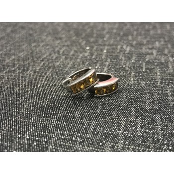 Sky Jewelry Серьги с цитрином 925 проба