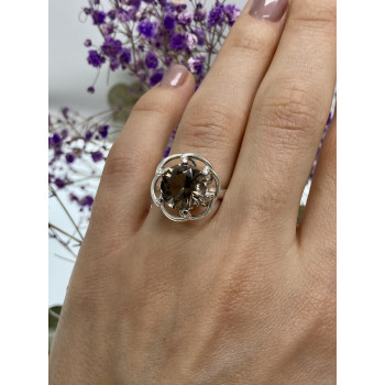 Sky Jewelry Серебряное кольцо с коричневым турмалином  Мечта