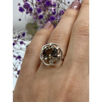 Sky Jewelry Серебряное кольцо с коричневым турмалином  Мечта