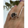 Sky Jewelry Серебряное кольцо с коричневым турмалином  Мечта