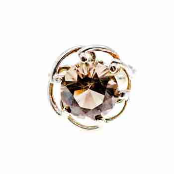 Sky Jewelry Серебряное кольцо с коричневым турмалином  Мечта