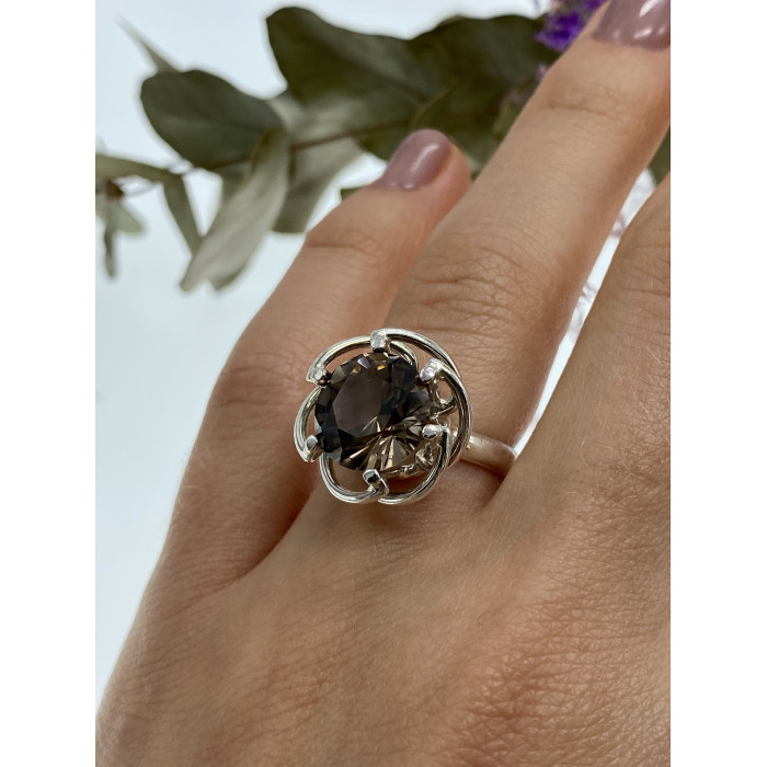 Sky Jewelry Серебряное кольцо с коричневым турмалином  Мечта
