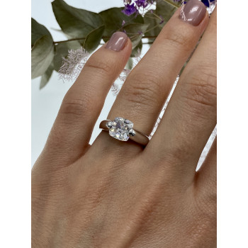 Sky Jewelry Серебряное кольцо с фианитом  Настроение