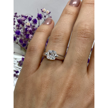 Sky Jewelry Серебряное кольцо с фианитом  Настроение