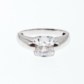 Sky Jewelry Серебряное кольцо с фианитом  Настроение