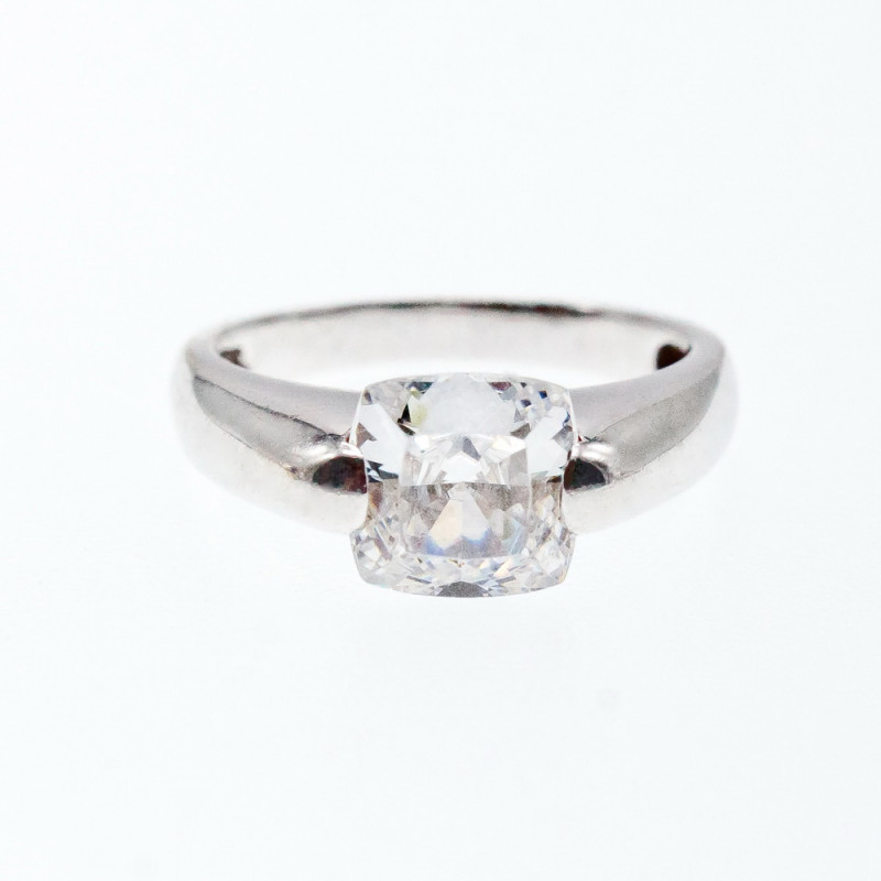 Sky Jewelry Серебряное кольцо с фианитом  Настроение