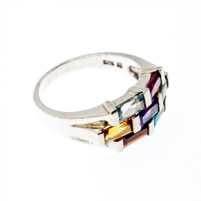 Sky Jewelry Серебряное кольцо с натуральными камнями  Невесомость