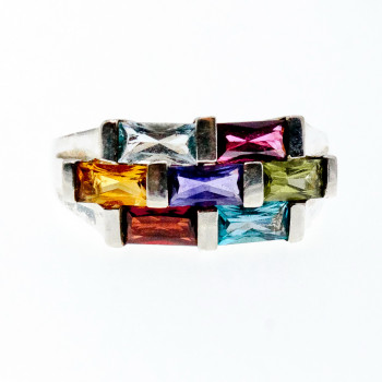 Sky Jewelry Серебряное кольцо с натуральными камнями  Невесомость