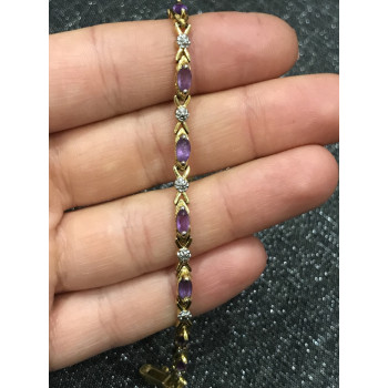 Sky Jewelry Браслет серебро 925 проба с камнем Танзанит