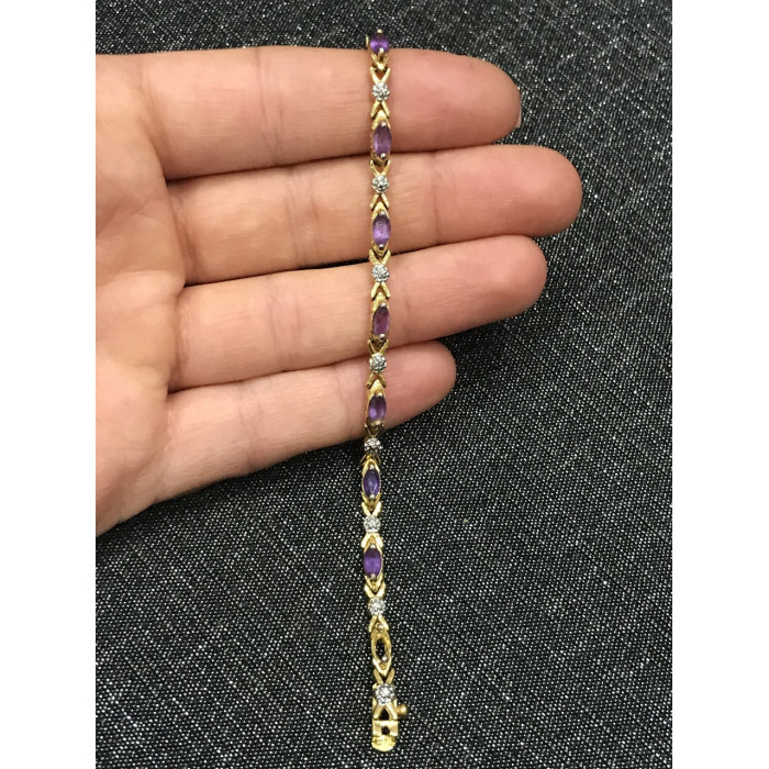 Sky Jewelry Браслет серебро 925 проба с камнем Танзанит