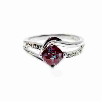 Sky Jewelry Серебряное кольцо с александритом  Блеск