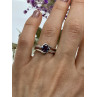 Sky Jewelry Серебряное кольцо с александритом  Блеск