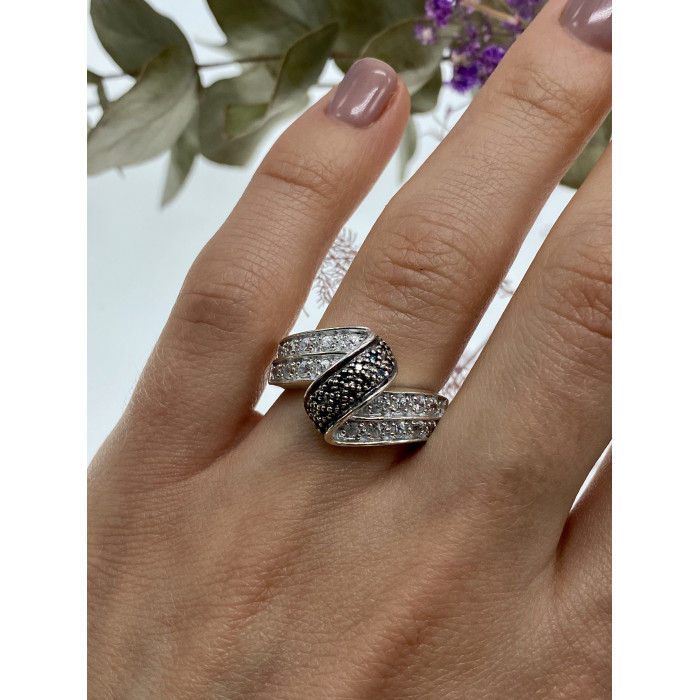 Sky Jewelry Серебряное кольцо с камнями шпинель   Очарование