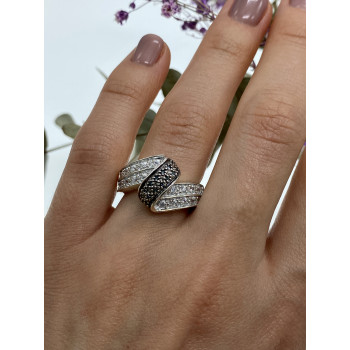 Sky Jewelry Серебряное кольцо с камнями шпинель   Очарование