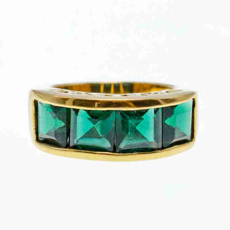 Sky Jewelry Серебряное кольцо в позолоте с изумрудом