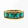 Sky Jewelry Серебряное кольцо в позолоте с изумрудом