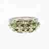 Sky Jewelry Серебряное кольцо с камнями хризолит