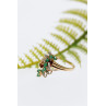 Sky Jewelry Золотое кольцо с изумрудами и бриллиантами  Вдохновение
