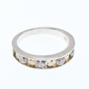 Sky Jewelry Серебряное кольцо с белым топазом Disney