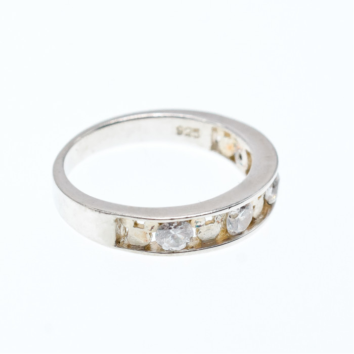 Sky Jewelry Серебряное кольцо с белым топазом Disney