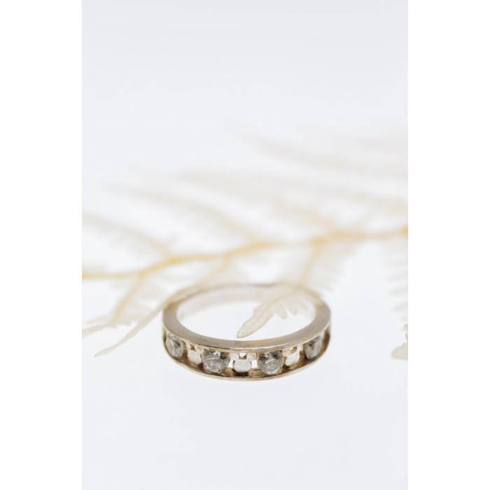 Sky Jewelry Серебряное кольцо с белым топазом Disney