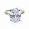 Sky Jewelry Серебряное кольцо с фианитом  Seta
