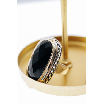 Sky Jewelry Серебряное кольцо с нефритом  Элегантность