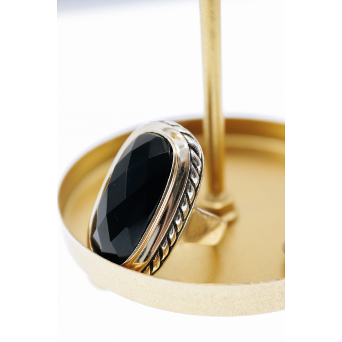 Sky Jewelry Серебряное кольцо с нефритом  Элегантность