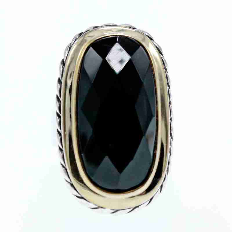 Sky Jewelry Серебряное кольцо с нефритом  Элегантность