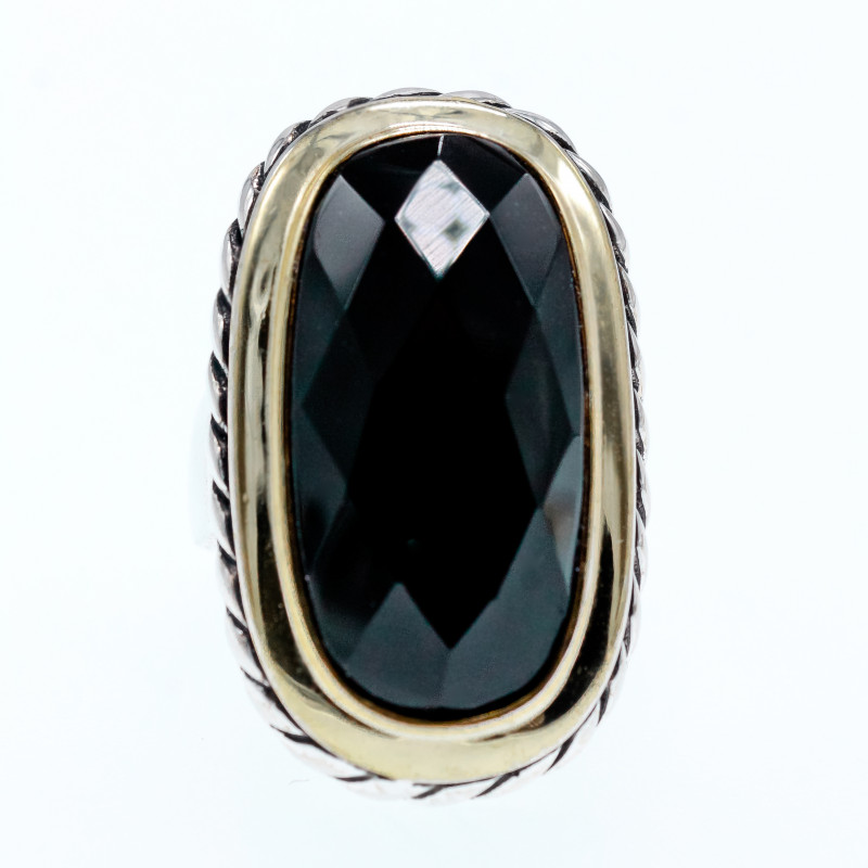 Sky Jewelry Серебряное кольцо с нефритом  Элегантность