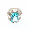 Sky Jewelry Серебряное кольцо с топазом  Фантастика