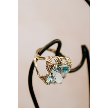 Sky Jewelry Серебряное кольцо с топазом  Фантастика